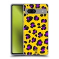 thumbnail image 1 of Head Case Designs Mad Prints Yellow Leopard Soft Gel Case Compatible with Google Pixel 7a, 1 of 7