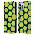 thumbnail image 1 of Head Case Designs Mad Prints Yellow Snake Leather Book Wallet Case Cover Compatible with Apple iPhone 13 Pro Max, 1 of 6