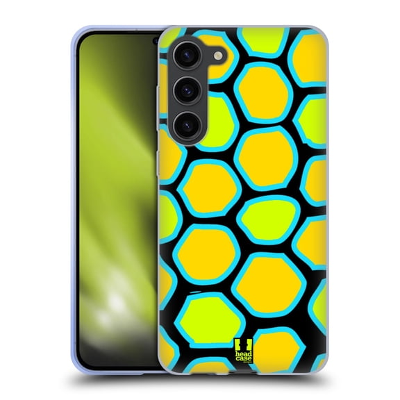 Head Case Designs Mad Prints Yellow Snake Soft Gel Case Compatible with Samsung Galaxy S23+ 5G