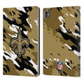 thumbnail image 1 of Head Case Designs NFL New Orleans Saints Logo Camou Leather Book Wallet Case Cover For Apple iPad Pro 11 M4 2024, 1 of 6