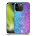 thumbnail image 1 of Head Case Designs Mermaid Scales Bubblegum Hard Back Case Compatible with Apple iPhone 15 Pro, 1 of 7