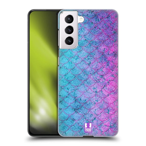 Head Case Designs Mermaid Scales Bubblegum Hard Back Case Compatible with Samsung Galaxy S21 5G
