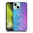 thumbnail image 1 of Head Case Designs Mermaid Scales Bubblegum Soft Gel Case Compatible with Apple iPhone 13 Mini, 1 of 7