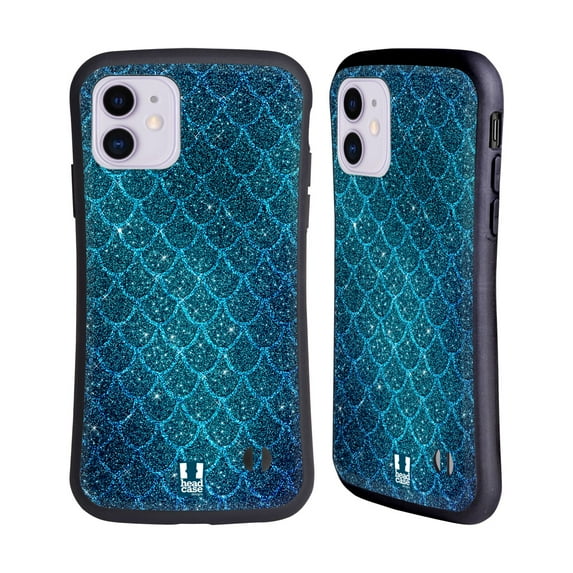 Head Case Designs Mermaid Scales Glitters Hybrid Case Compatible with Apple iPhone 11