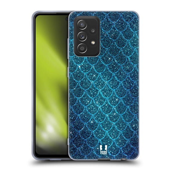 Head Case Designs Mermaid Scales Glitters Soft Gel Case Compatible with Samsung Galaxy A52 / A52s / 5G (2021)
