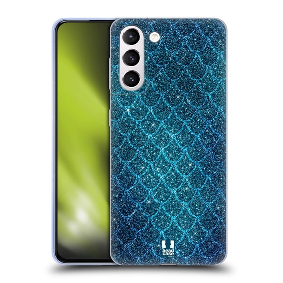 Head Case Designs Mermaid Scales Glitters Soft Gel Case Compatible with Samsung Galaxy S21+ 5G