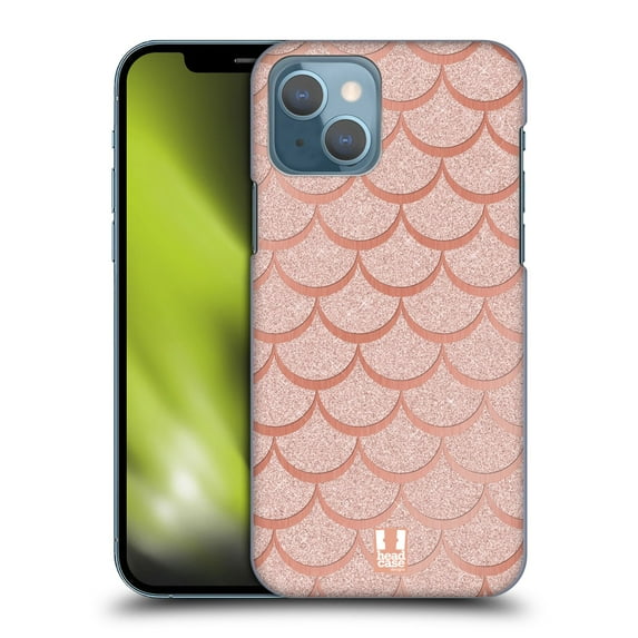 Head Case Designs Mermaid Scales Rose Gold Hard Back Case Compatible with Apple iPhone 13