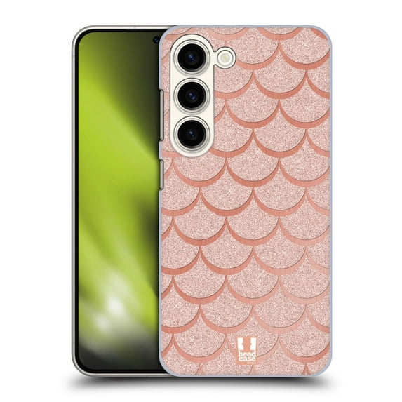Head Case Designs Mermaid Scales Rose Gold Hard Back Case Compatible with Samsung Galaxy S23 5G