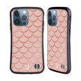 thumbnail image 1 of Head Case Designs Mermaid Scales Rose Gold Hybrid Case Compatible with Apple iPhone 13 Pro, 1 of 7