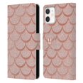 thumbnail image 1 of Head Case Designs Mermaid Scales Rose Gold Leather Book Wallet Case Cover Compatible with Apple iPhone 12 Mini, 1 of 6