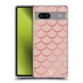 thumbnail image 1 of Head Case Designs Mermaid Scales Rose Gold Soft Gel Case Compatible with Google Pixel 7a, 1 of 7