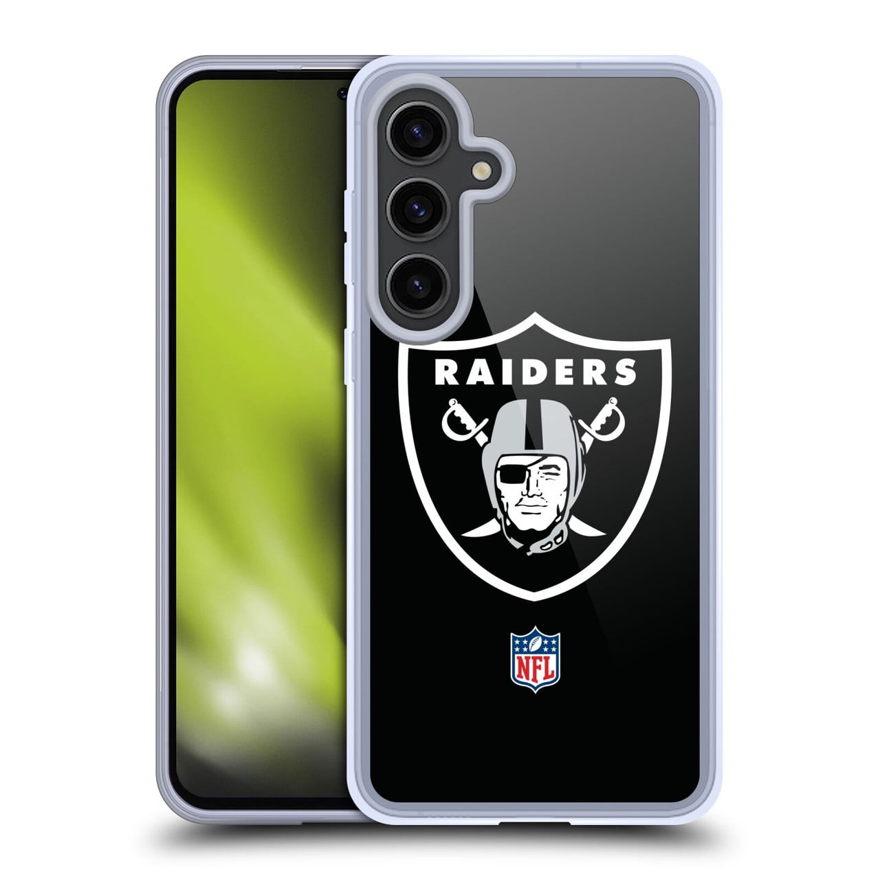 Head Case Designs NFL Las Vegas Raiders Logo Plain Soft Gel Case for Samsung Galaxy S24+ 5G