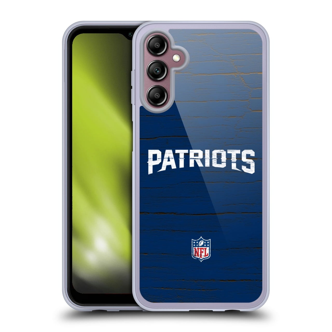Head Case Designs NFL New England Patriots Logo Distressed Look Soft Gel Case for Samsung Galaxy A14 5G