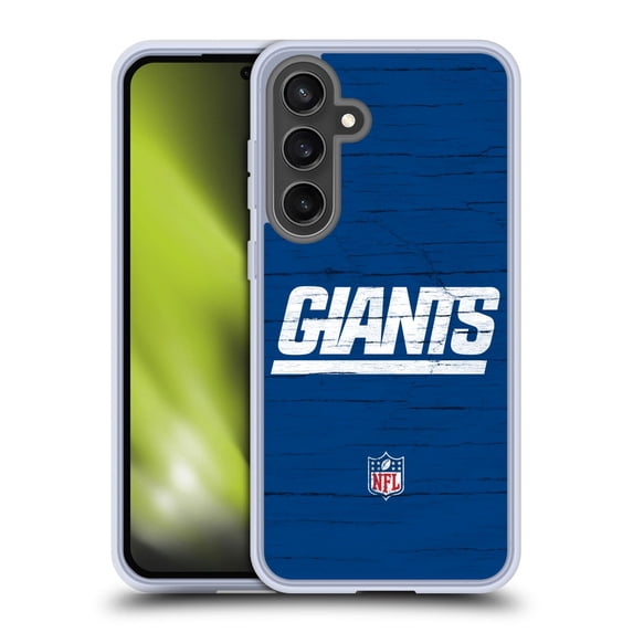 Head Case Designs NFL New York Giants Logo Distressed Look Soft Gel Case for Samsung Galaxy S24 FE