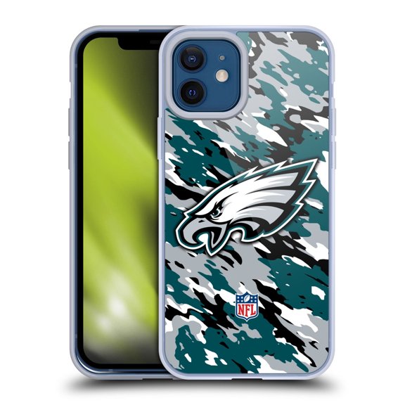Head Case Designs NFL Philadelphia Eagles Logo Camou Soft Gel Case for Apple iPhone 12 / iPhone 12 Pro