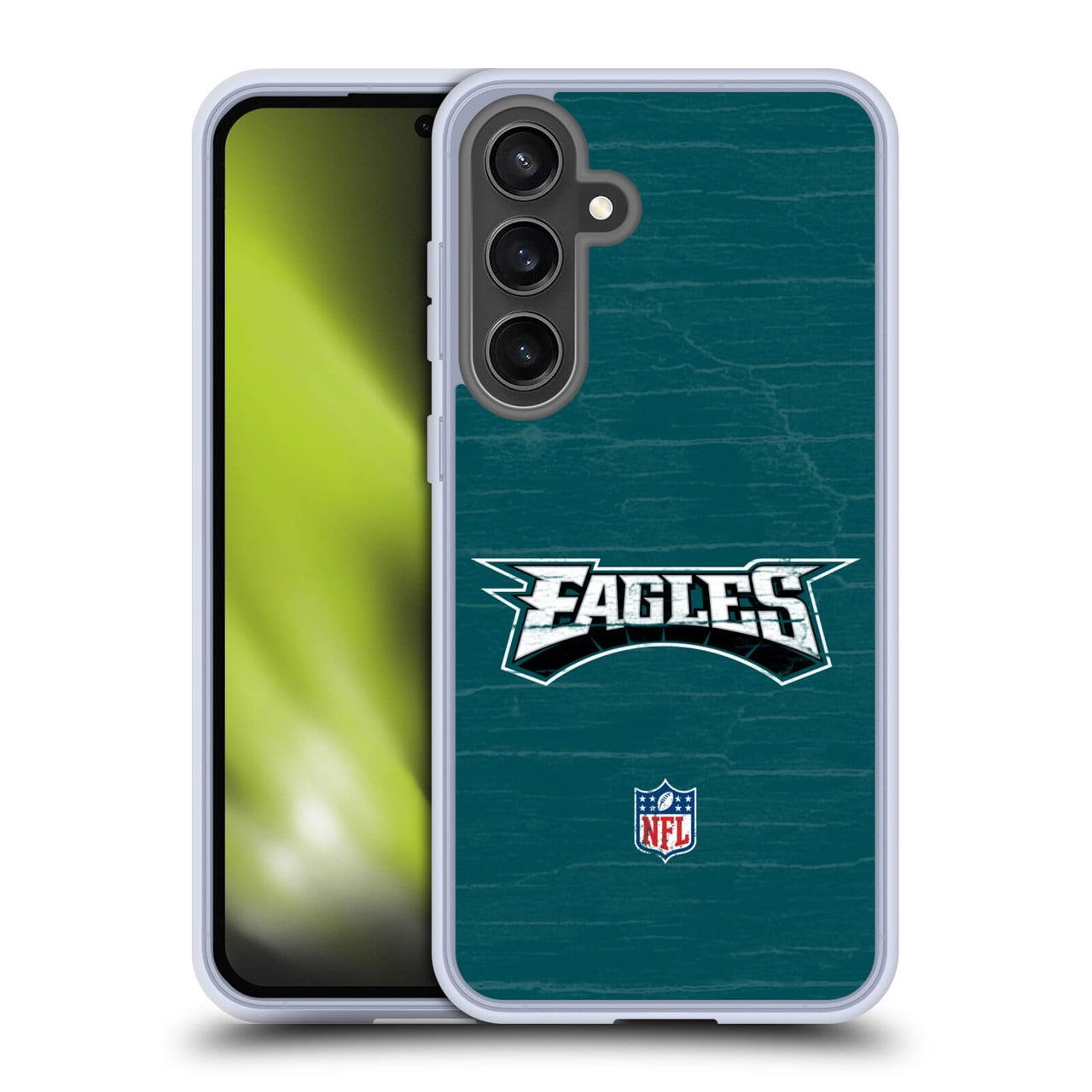 Head Case Designs NFL Philadelphia Eagles Logo Distressed Look Soft Gel Case for Samsung Galaxy S24 FE