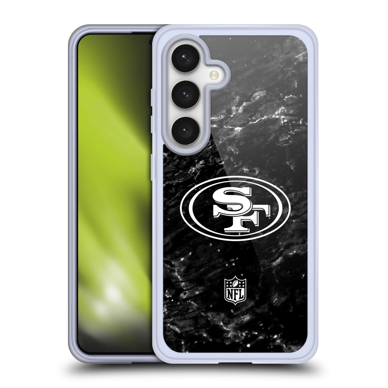 Head Case Designs NFL San Francisco 49ers Artwork Marble Soft Gel Case for Samsung Galaxy S24 5G