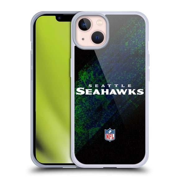 Head Case Designs NFL Seattle Seahawks Logo Blur Soft Gel Case for Apple iPhone 13
