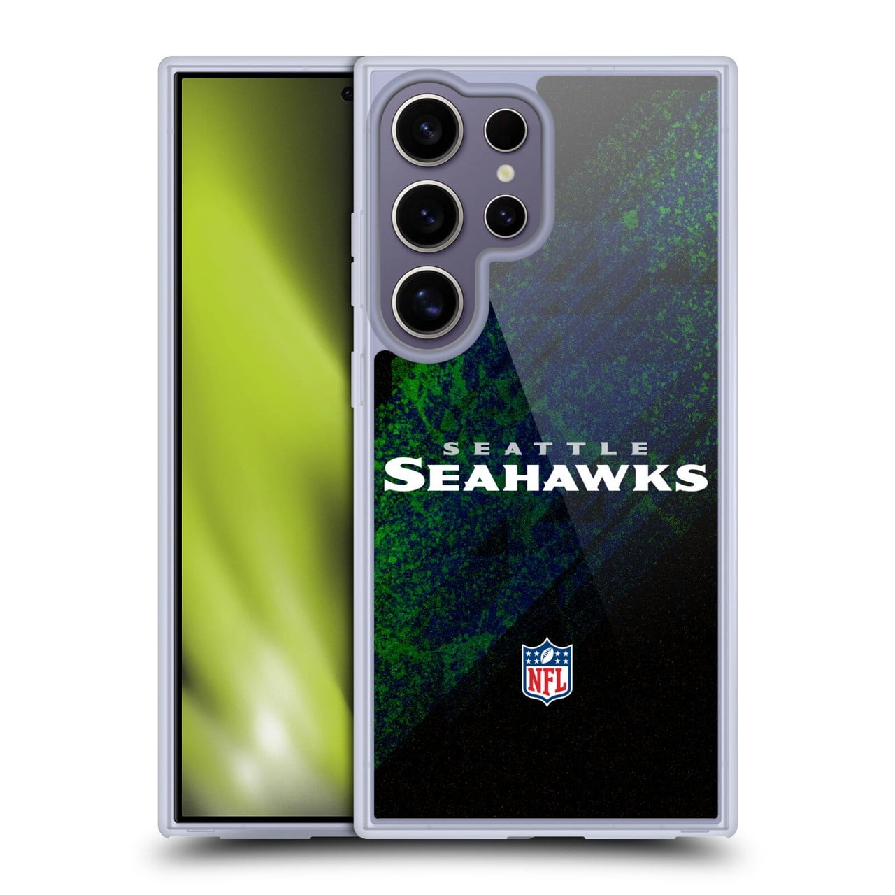 Head Case Designs NFL Seattle Seahawks Logo Blur Soft Gel Case for Samsung Galaxy S25 Ultra