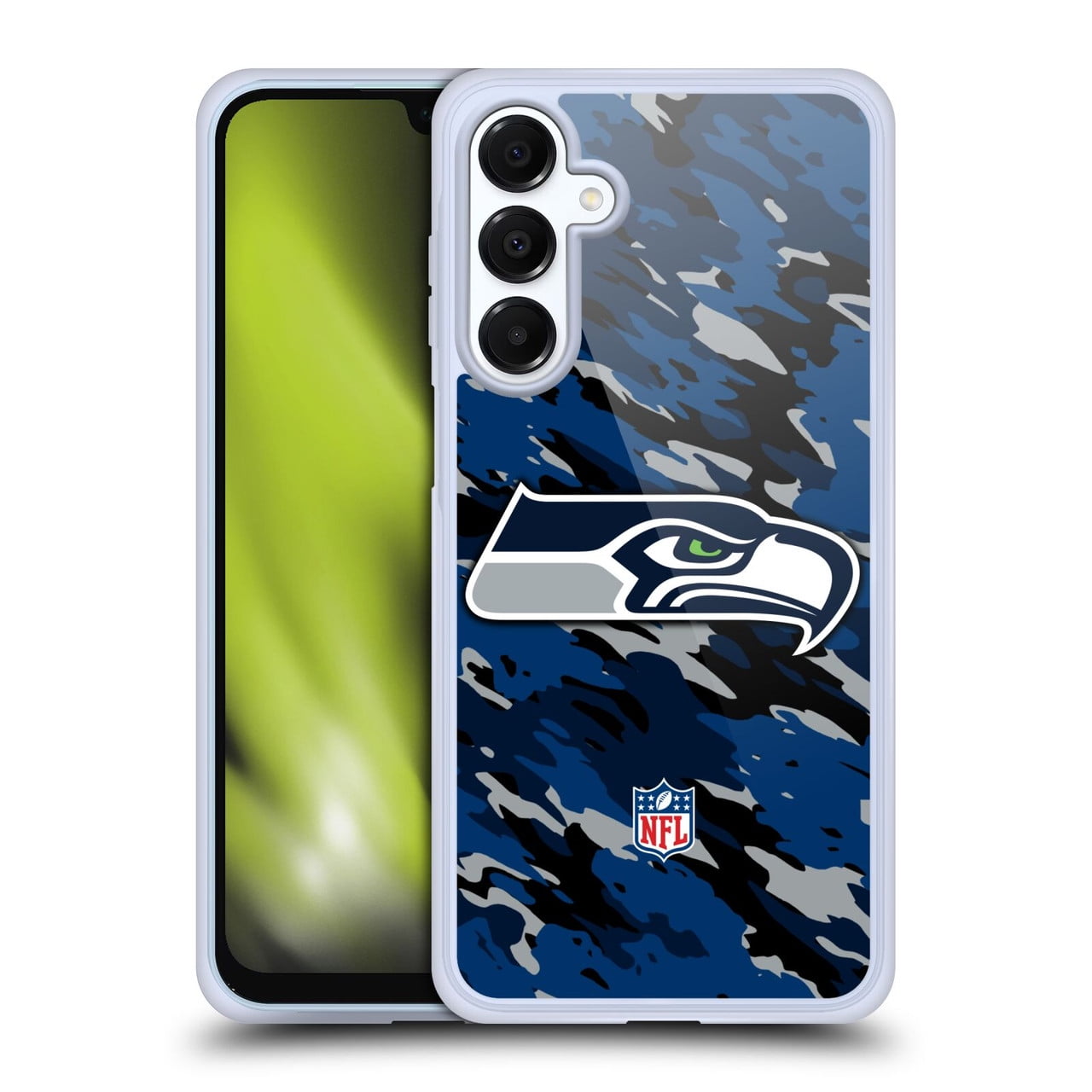 Head Case Designs NFL Seattle Seahawks Logo Camou Soft Gel Case for Samsung Galaxy A16 5G