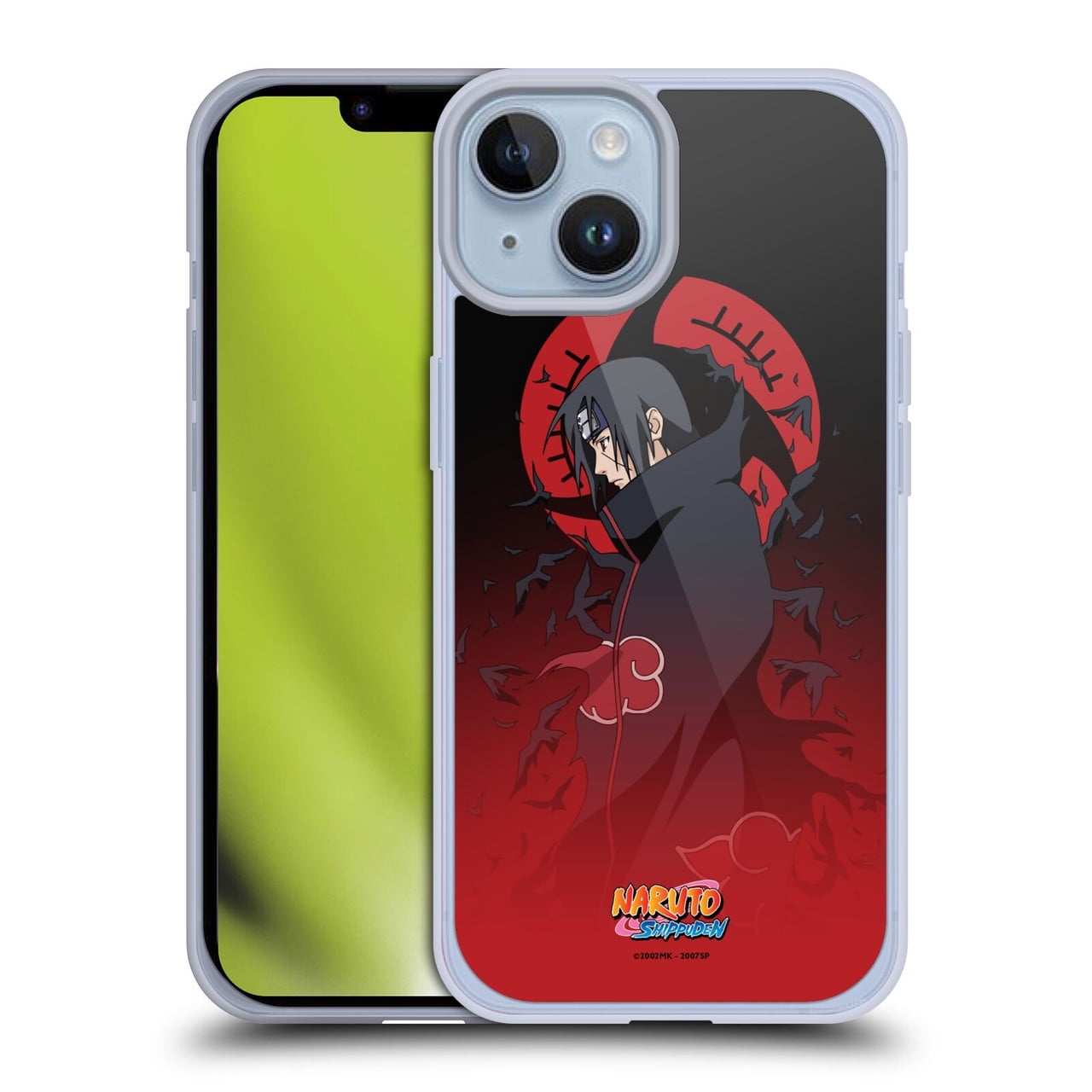 Head Case Designs Naruto Shippuden Character Art Itachi Uchiha Soft Gel Case for Apple iPhone 14