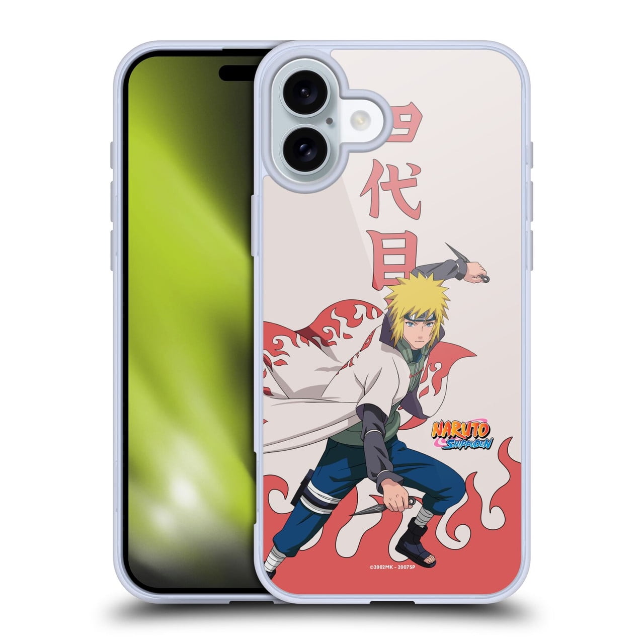 Head Case Designs Naruto Shippuden Character Art Minato Namikaze Soft Gel Case for Apple iPhone 16 Plus