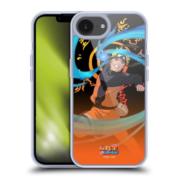 Head Case Designs Naruto Shippuden Character Art Naruto Uzumaki Soft Gel Case for Apple iPhone 16e
