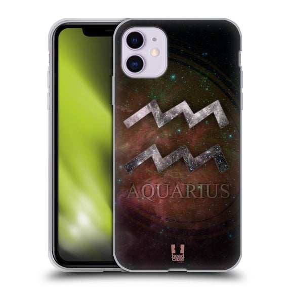 Head Case Designs Nebula Zodiac Symbols Aquarius Soft Gel Case Compatible with Apple iPhone 11