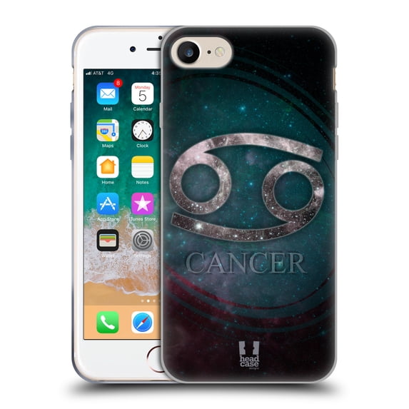 Head Case Designs Nebula Zodiac Symbols Cancer Soft Gel Case Compatible with Apple iPhone 7 / 8 / SE 2020 & 2022