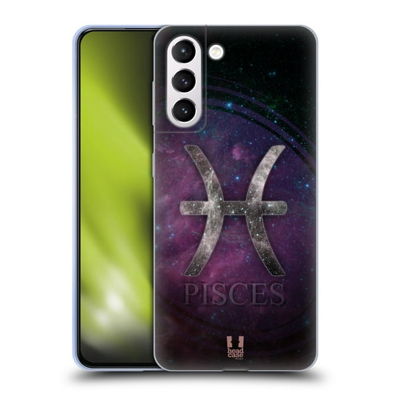 Head Case Designs Nebula Zodiac Symbols Pisces Soft Gel Case Compatible with Samsung Galaxy S21+ 5G
