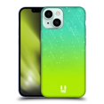 thumbnail image 1 of Head Case Designs Neon Rain Ombre Aqua Green Soft Gel Case Compatible with Apple iPhone 13 Mini, 1 of 7