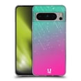 thumbnail image 1 of Head Case Designs Neon Rain Ombre Aqua Pink Soft Gel Case Compatible with Google Pixel 8 Pro, 1 of 7