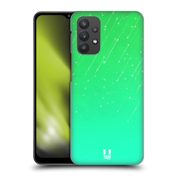 Head Case Designs Neon Rain Ombre Green Hard Back Case Compatible with Samsung Galaxy A32 5G / M32 5G (2021)