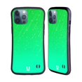 thumbnail image 1 of Head Case Designs Neon Rain Ombre Green Hybrid Case Compatible with Apple iPhone 13 Pro Max, 1 of 7