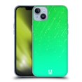 thumbnail image 1 of Head Case Designs Neon Rain Ombre Green Soft Gel Case Compatible with Apple iPhone 14 Plus, 1 of 7