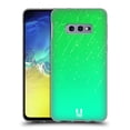 thumbnail image 1 of Head Case Designs Neon Rain Ombre Green Soft Gel Case Compatible with Samsung Galaxy S10e, 1 of 7