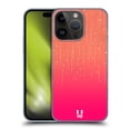 thumbnail image 1 of Head Case Designs Neon Rain Ombre Peach Pink Hard Back Case Compatible with Apple iPhone 15 Pro, 1 of 7