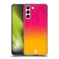 thumbnail image 1 of Head Case Designs Neon Rain Ombre Pink Orange Soft Gel Case Compatible with Samsung Galaxy S21 5G, 1 of 7
