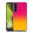 thumbnail image 1 of Head Case Designs Neon Rain Ombre Pink Orange Soft Gel Case Compatible with Samsung Galaxy S23+ 5G, 1 of 7