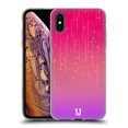 thumbnail image 1 of Head Case Designs Neon Rain Ombre Pink Purple Soft Gel Case Compatible with Apple iPhone XS Max, 1 of 7