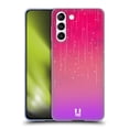 thumbnail image 1 of Head Case Designs Neon Rain Ombre Pink Purple Soft Gel Case Compatible with Samsung Galaxy S21 5G, 1 of 7