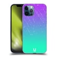 thumbnail image 1 of Head Case Designs Neon Rain Ombre Purple Aqua Soft Gel Case Compatible with Apple iPhone 12 Pro Max, 1 of 7