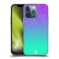 thumbnail image 1 of Head Case Designs Neon Rain Ombre Purple Aqua Soft Gel Case Compatible with Apple iPhone 13 Pro, 1 of 7