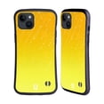 thumbnail image 1 of Head Case Designs Neon Rain Ombre Yellow Hybrid Case Compatible with Apple iPhone 15 Plus, 1 of 7