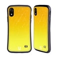 thumbnail image 1 of Head Case Designs Neon Rain Ombre Yellow Hybrid Case Compatible with Apple iPhone XR, 1 of 7