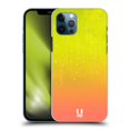 thumbnail image 1 of Head Case Designs Neon Rain Ombre Yellow Peach Hard Back Case Compatible with Apple iPhone 12 / iPhone 12 Pro, 1 of 7