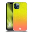 thumbnail image 1 of Head Case Designs Neon Rain Ombre Yellow Peach Soft Gel Case Compatible with Apple iPhone 12 / iPhone 12 Pro, 1 of 7