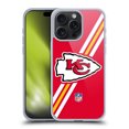 thumbnail image 1 of Head Case Designs NFL Kansas City Chiefs Logo Stripes Soft Gel Case for Apple iPhone 15 Pro Max, 1 of 7
