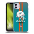 thumbnail image 1 of Head Case Designs NFL Miami Dolphins Logo Helmet Soft Gel Case for Apple iPhone 11, 1 of 7