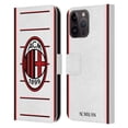 thumbnail image 1 of Head Case Designs Officially Licensed AC Milan 2022/23 Away Kit Leather Book Wallet Case Cover Compatible with Apple iPhone 15 Pro Max, 1 of 6